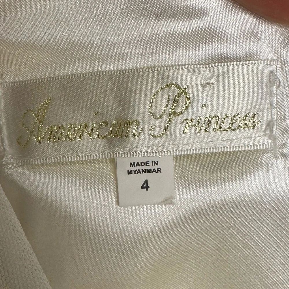 American Princess Formal Dress with Floral Embroidery size 4